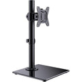Single Monitor Stand 13 to 32 Inch Freestanding Arm Glass Base VESA ErGear