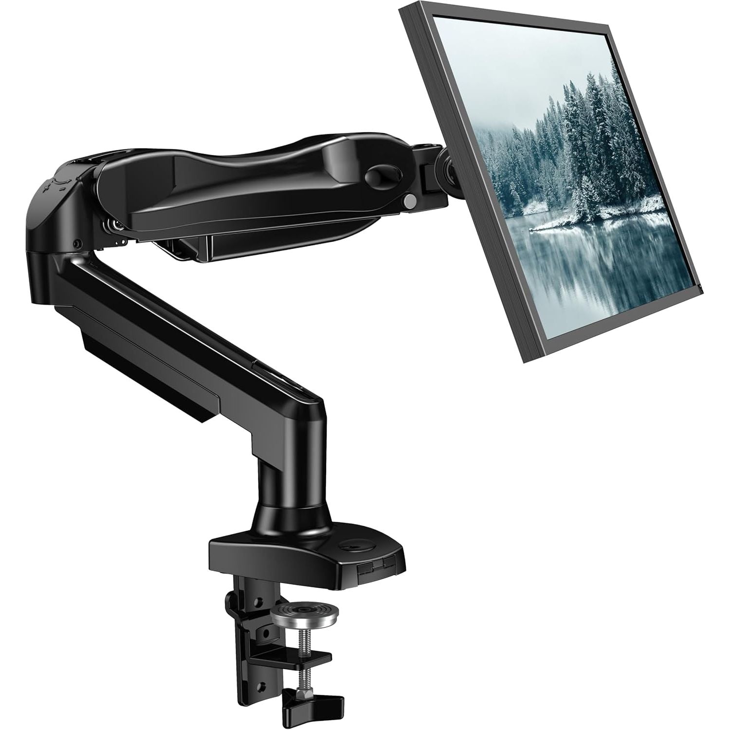 Single Monitor Arm 13 to 32 Inch Desk Mount Adjustable Stand VESA HUANUO